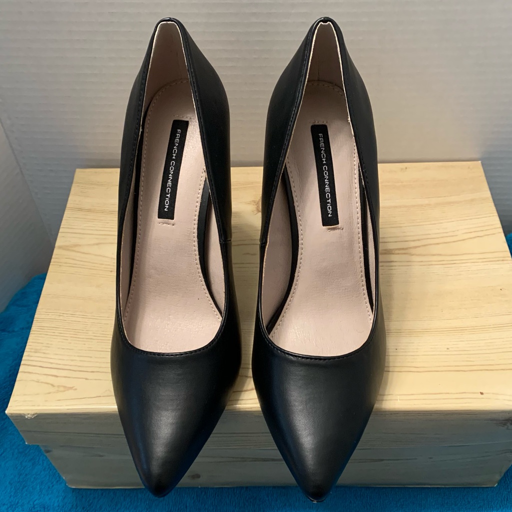French Connection Black Sierra Pumps Nwob 8.5
